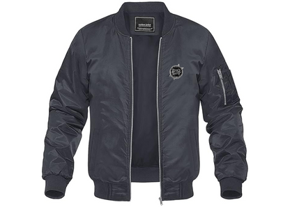 Men's When Rivers Meet Lightweight Bomber Jacket Windbreaker Softshell Varsity Jacket Coat