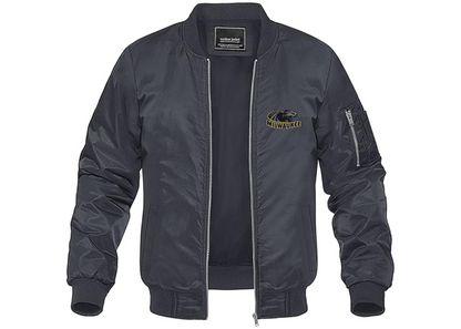 Men's Wisconsin Milwaukee Panthers Lightweight Bomber Jacket Windbreaker Softshell Varsity Jacket Coat