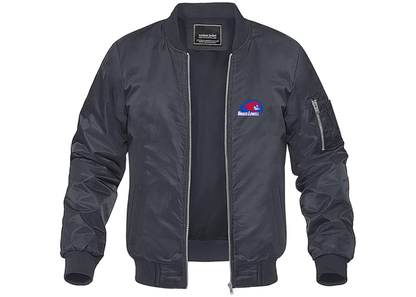 Men's UMass Lowell River Hawks Lightweight Bomber Jacket Windbreaker Softshell Varsity Jacket Coat