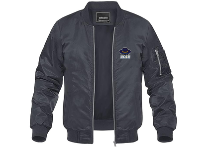 Men's UCSB Gauchos Lightweight Bomber Jacket Windbreaker Softshell Varsity Jacket Coat