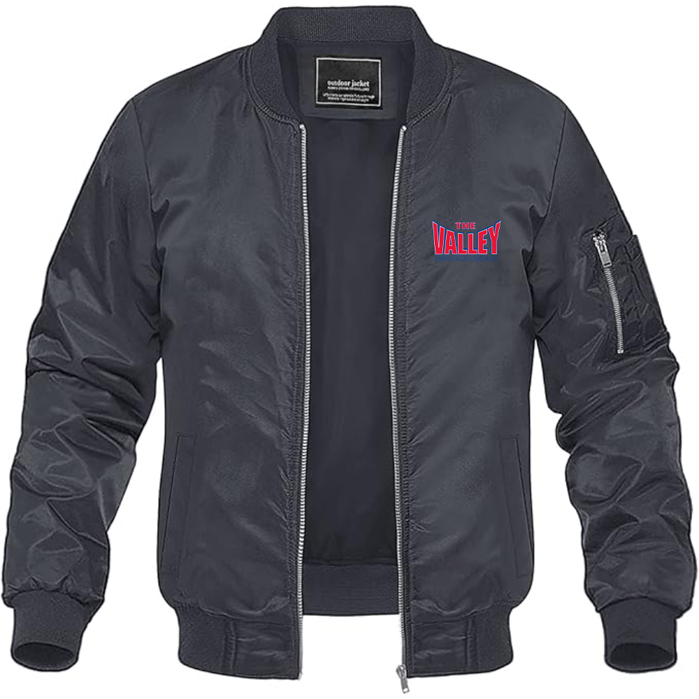 Men's Missouri Valley Conference Logo Lightweight Bomber Jacket Windbreaker Softshell Varsity Jacket Coat