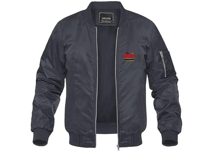 Men's The Habit Burger Grill Lightweight Bomber Jacket Windbreaker Softshell Varsity Jacket Coat