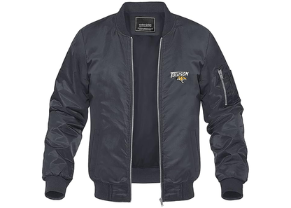 Men's Towson Tigers Lightweight Bomber Jacket Windbreaker Softshell Varsity Jacket Coat