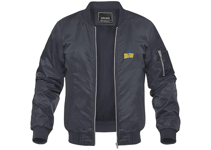 Men's Toledo Rockets Lightweight Bomber Jacket Windbreaker Softshell Varsity Jacket Coat