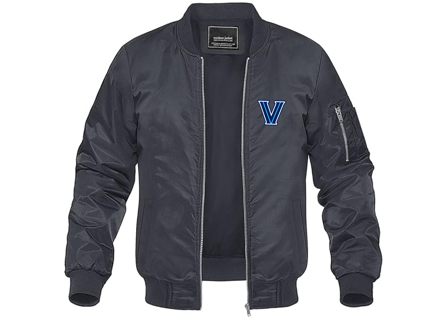 Men's Villanova Wildcats Lightweight Bomber Jacket Windbreaker Softshell Varsity Jacket Coat