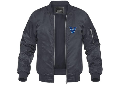 Men's Villanova Wildcats Lightweight Bomber Jacket Windbreaker Softshell Varsity Jacket Coat