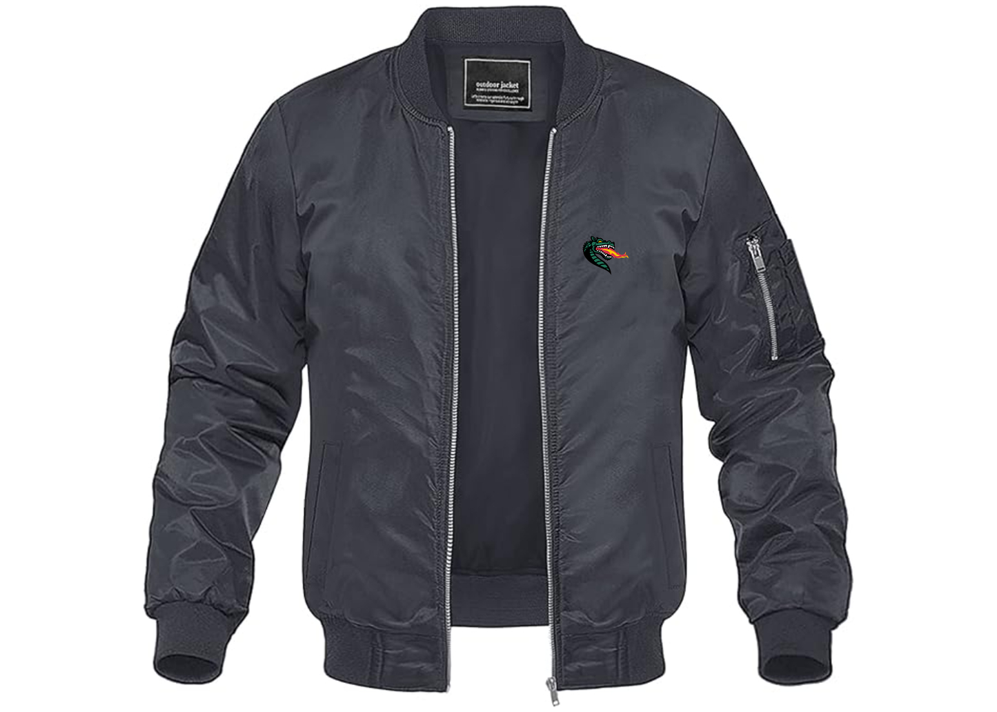 Men's UAB Blazers Lightweight Bomber Jacket Windbreaker Softshell Varsity Jacket Coat