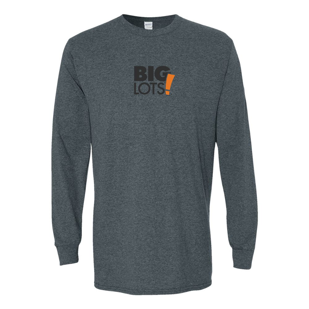 Men's Big Lots Logo Gildan Heavy Cotton Long Sleeve T-Shirt