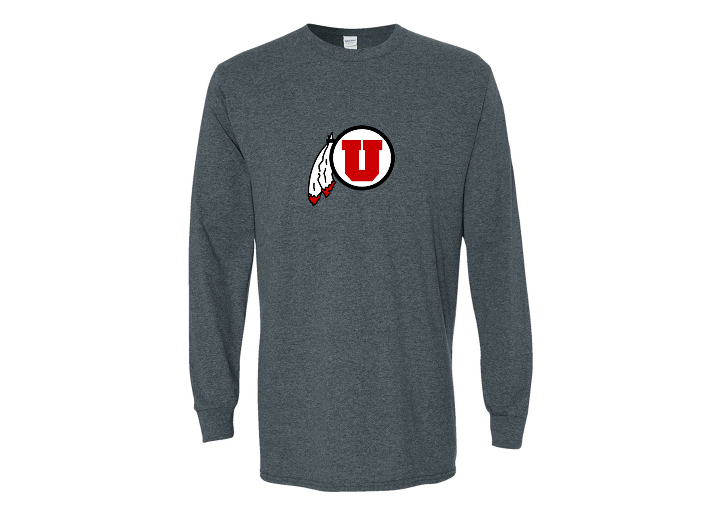 Men's Utah Utes Gildan Heavy Cotton Long Sleeve T-Shirt