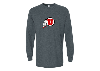 Men's Utah Utes Gildan Heavy Cotton Long Sleeve T-Shirt