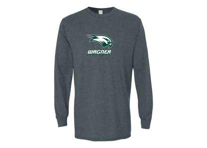 Men's Wagner Seahawks Gildan Heavy Cotton Long Sleeve T-Shirt