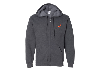 Men's NRJ 12 Logo Gildan  Heavy Blend Full Zip Hooded Sweatshirt