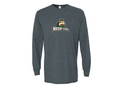 Men's Wright State Raiders Gildan Heavy Cotton Long Sleeve T-Shirt