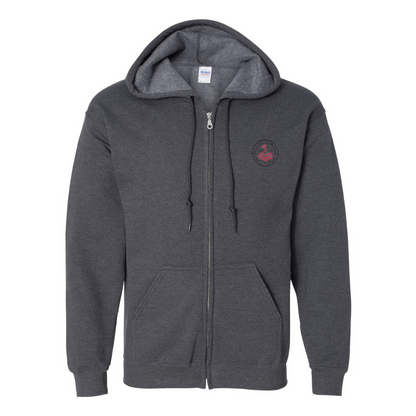 Men's  AFC Bournemouth Soccer Logo Gildan  Heavy Blend Full Zip Hooded Sweatshirt