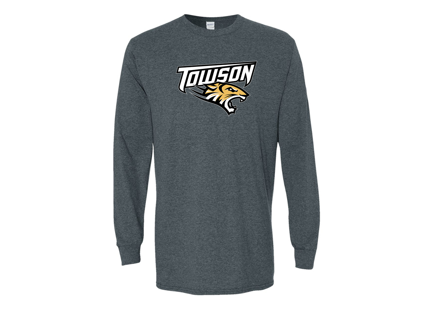Men's Towson Tigers Gildan Heavy Cotton Long Sleeve T-Shirt