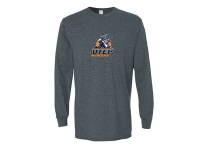 Men's UTEP Miners Gildan Heavy Cotton Long Sleeve T-Shirt