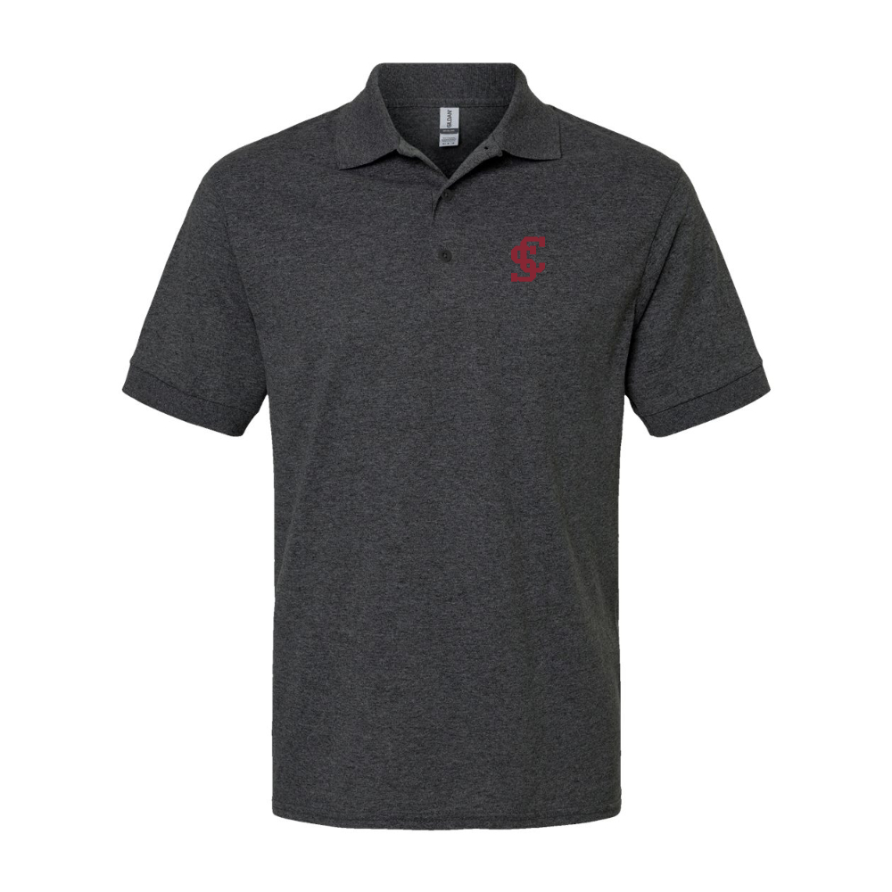 Men's Santa Clara Broncos Logo Gildan Dry Blend Jersey Polo