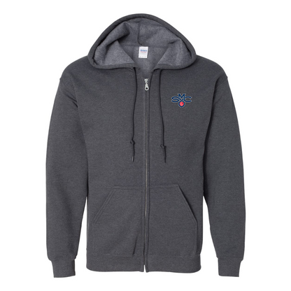 Men's Saint Marys Gaels Logo Gildan  Heavy Blend Full Zip Hooded Sweatshirt