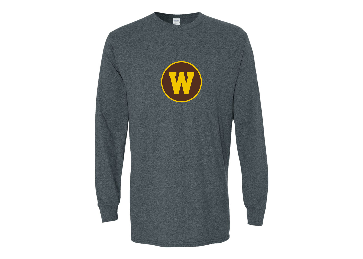 Men's Western Michigan Broncos Gildan Heavy Cotton Long Sleeve T-Shirt
