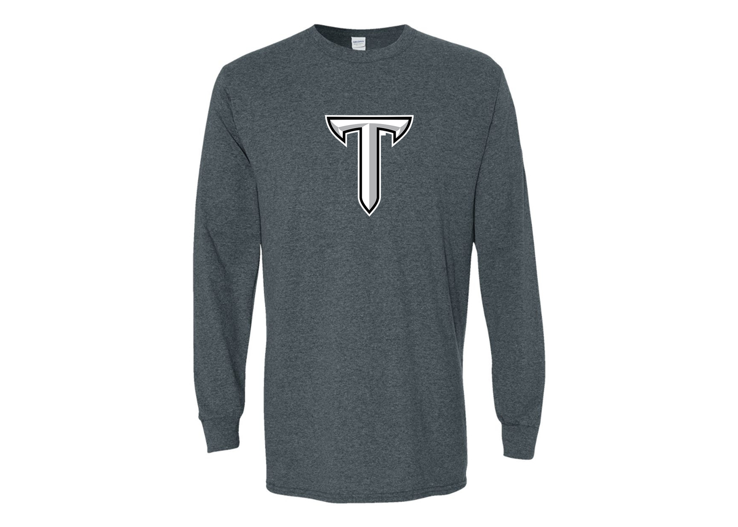Men's Troy Trojans Gildan Heavy Cotton Long Sleeve T-Shirt