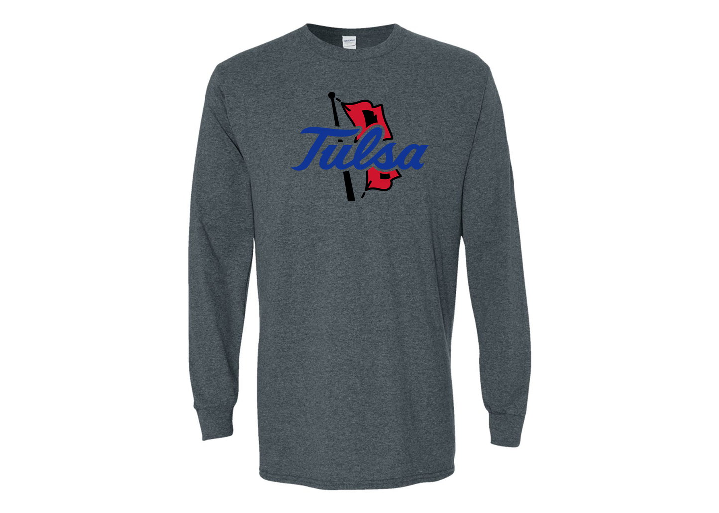 Men's Tulsa Golden Hurricane Gildan Heavy Cotton Long Sleeve T-Shirt