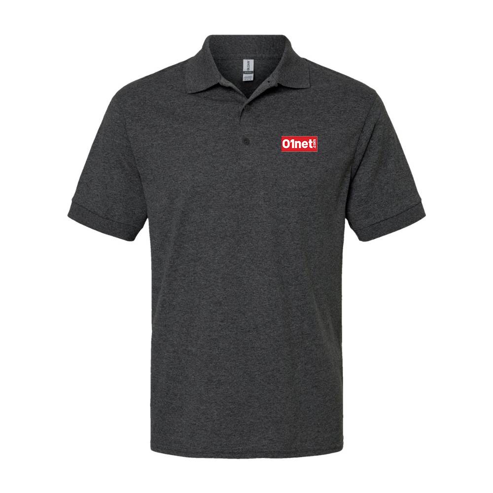 Men's  01net Logo Gildan Dry Blend Jersey Polo