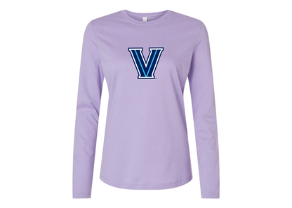 BELLA CANVAS Women’s Villanova Wildcats Jersey Long Sleeve Tee