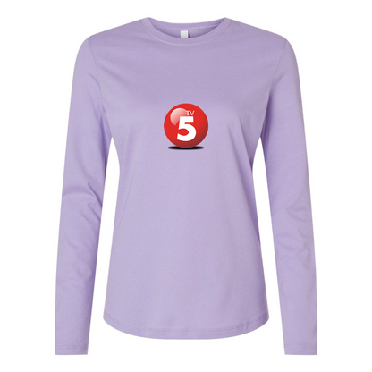 BELLA CANVAS Women’s ABC TV5 Logo Jersey Long Sleeve Tee