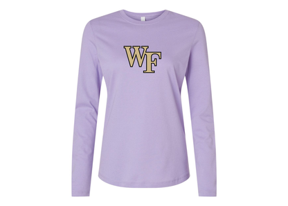 BELLA CANVAS Women’s Wake Forest Demon Deacons Jersey Long Sleeve Tee