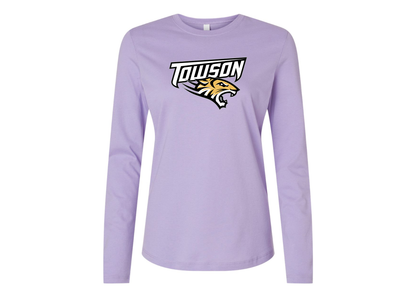 BELLA CANVAS Women’s Towson Tigers Jersey Long Sleeve Tee