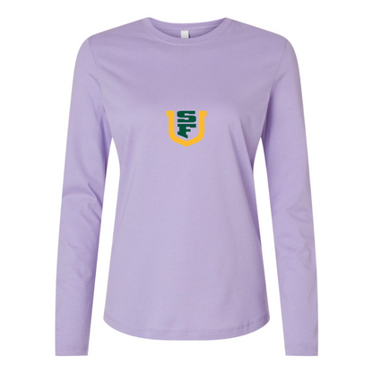 BELLA CANVAS Women’s San Francisco Dons Logo Jersey Long Sleeve Tee