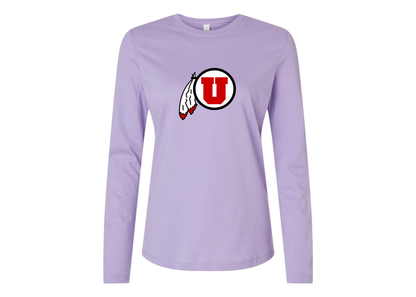 BELLA CANVAS Women’s Utah Utes Jersey Long Sleeve Tee