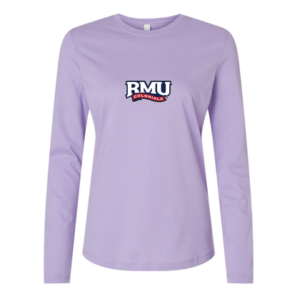 BELLA CANVAS Women’s Robert Morris Colonials Logo Jersey Long Sleeve Tee