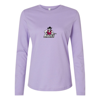 BELLA CANVAS Women’s Aggies New Mexico State Logo Jersey Long Sleeve Tee
