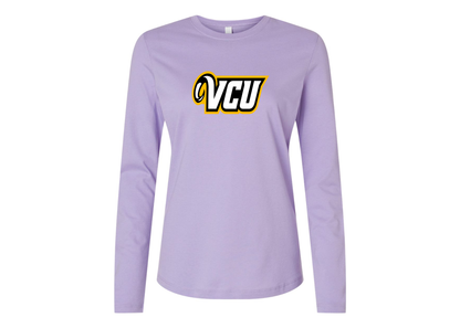 BELLA CANVAS Women’s Virginia Commonwealth Rams Jersey Long Sleeve Tee