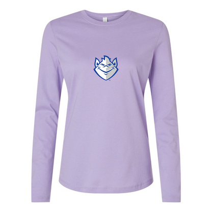 BELLA CANVAS Women’s Saint Louis Billikens Logo Jersey Long Sleeve Tee