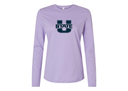 BELLA CANVAS Women’s Utah State Aggies Jersey Long Sleeve Tee