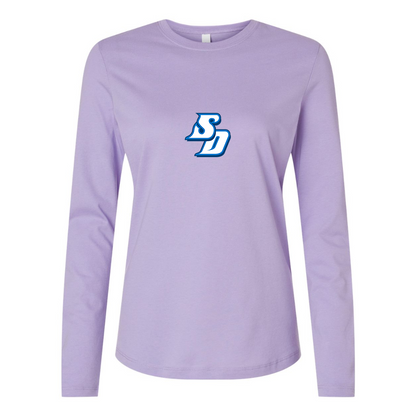 BELLA CANVAS Women’s San Diego Toreros Logo Jersey Long Sleeve Tee