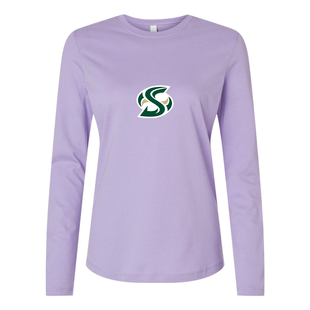 BELLA CANVAS Women’s Sacramento State Hornets Logo  Jersey Long Sleeve Tee