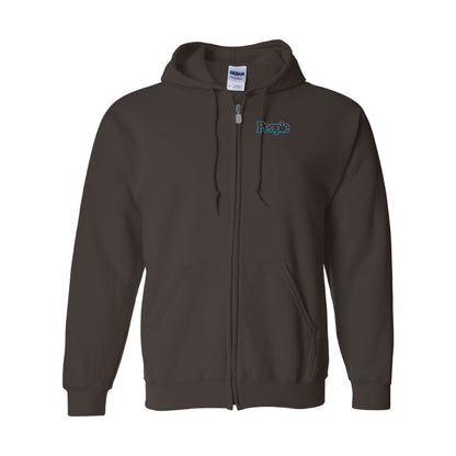 Men's People Magazine Logo Gildan  Heavy Blend Full Zip Hooded Sweatshirt