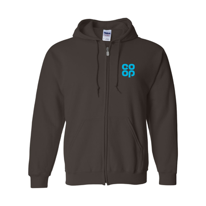 Men's CoOp Gildan  Heavy Blend Full Zip Hooded Sweatshirt