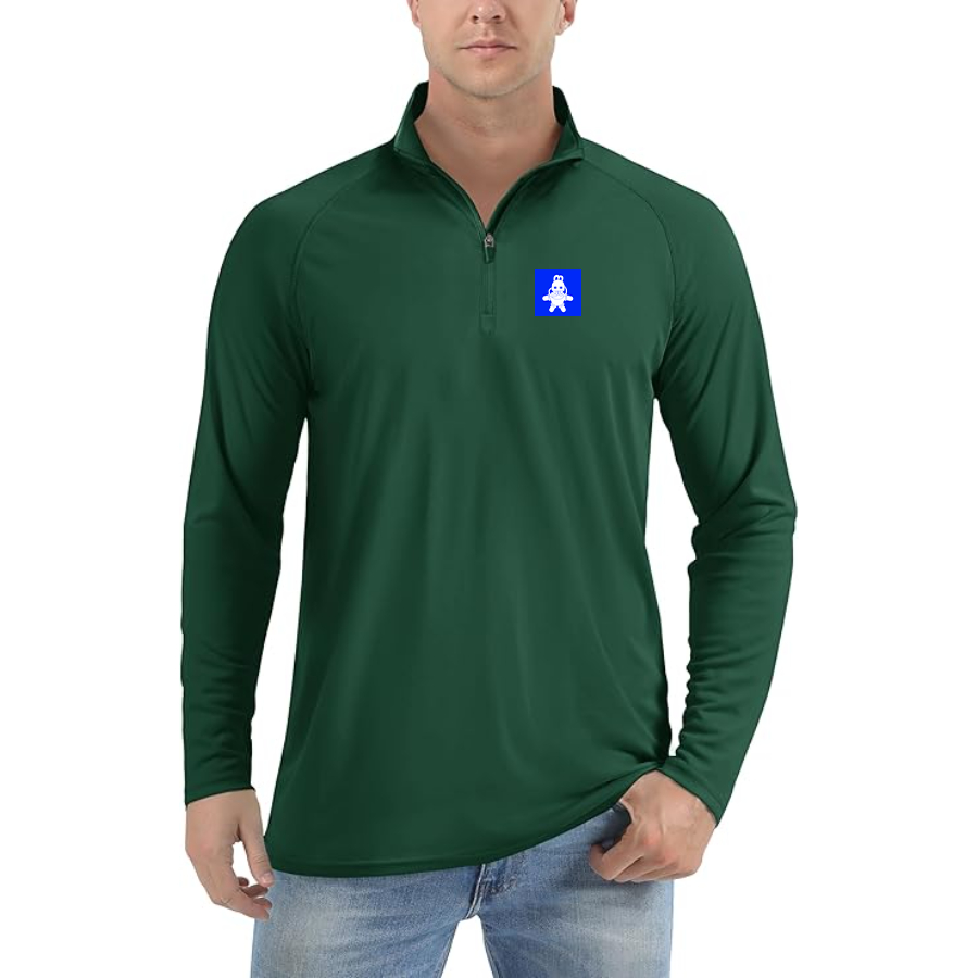 Men's Mac Miller  Logo Lightweight Quarter-Zip Athletic Shirt Long Sleeve Performance Wear