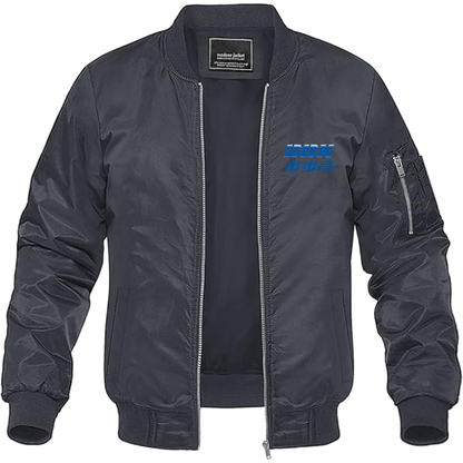 Men's BBK Logo Lightweight Bomber Jacket Windbreaker Softshell Varsity Jacket Coat
