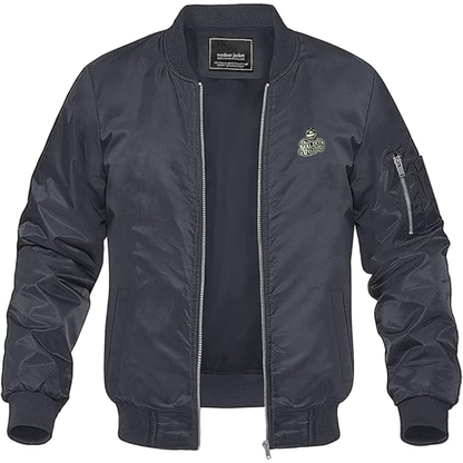 Men's  Maldita Vecindad Logo Lightweight Bomber Jacket Windbreaker Softshell Varsity Jacket Coat