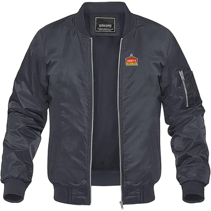 Men's Casey's General Store Lightweight Bomber Jacket Windbreaker Softshell Varsity Jacket Coat
