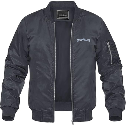 Men's The Moody Blues Logo  Lightweight Bomber Jacket Windbreaker Softshell Varsity Jacket Coat