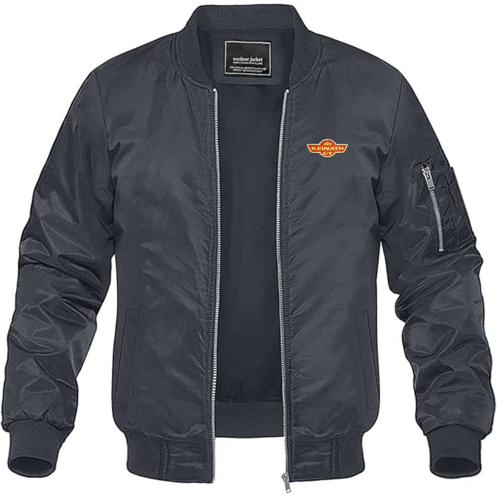 Men's  Keinath Logo Lightweight Bomber Jacket Windbreaker Softshell Varsity Jacket Coat