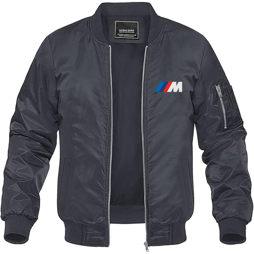BMW M Logo Lightweight Bomber Jacket Windbreaker Softshell Varsity Jacket Coat (Copy)