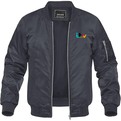Men's Itv  Lightweight Bomber Jacket Windbreaker Softshell Varsity Jacket Coat