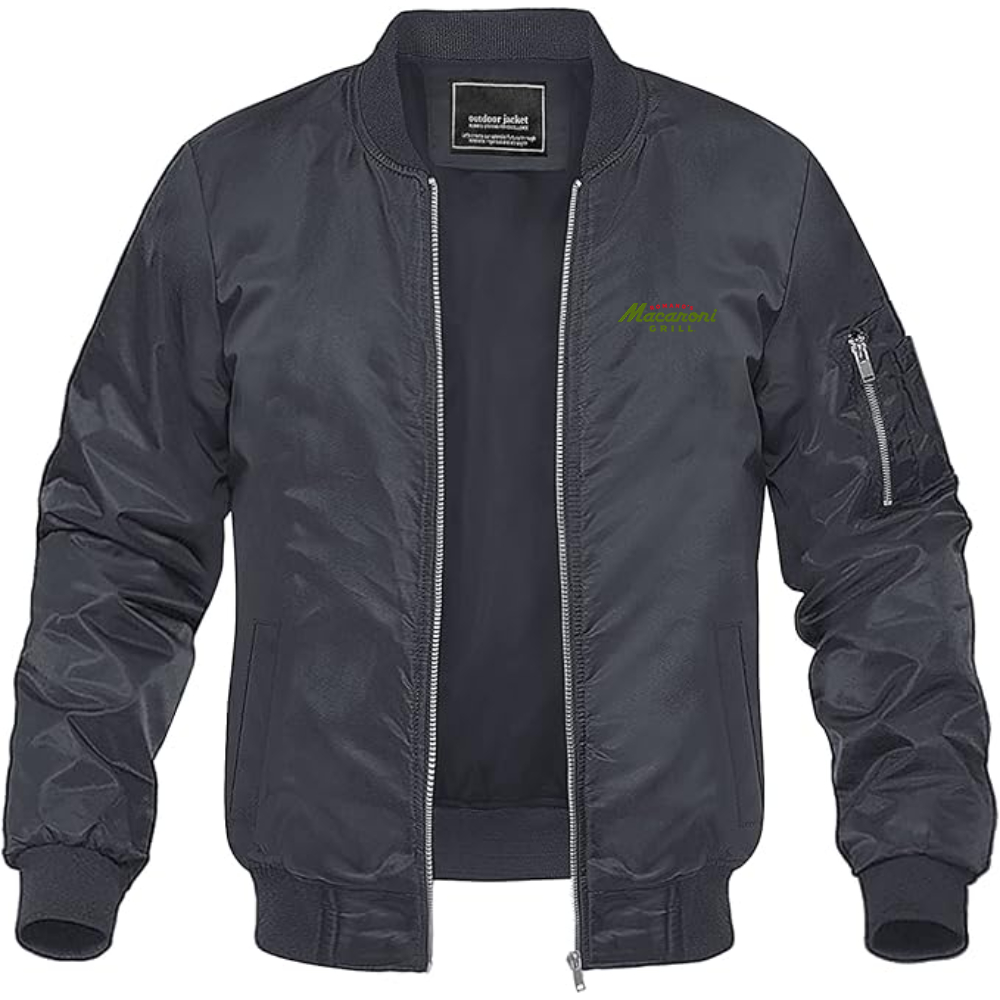 Men's  Romano_s Macaroni Grill  Logo Lightweight Bomber Jacket Windbreaker Softshell Varsity Jacket Coat